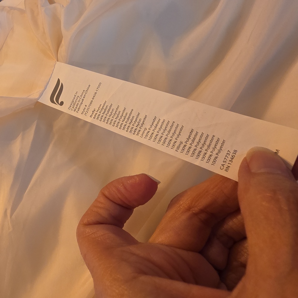 Fabletics Light Cream Puffer Jacket - image 8